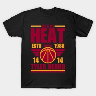 Miami Heat Herro 14 Basketball Retro T-Shirt